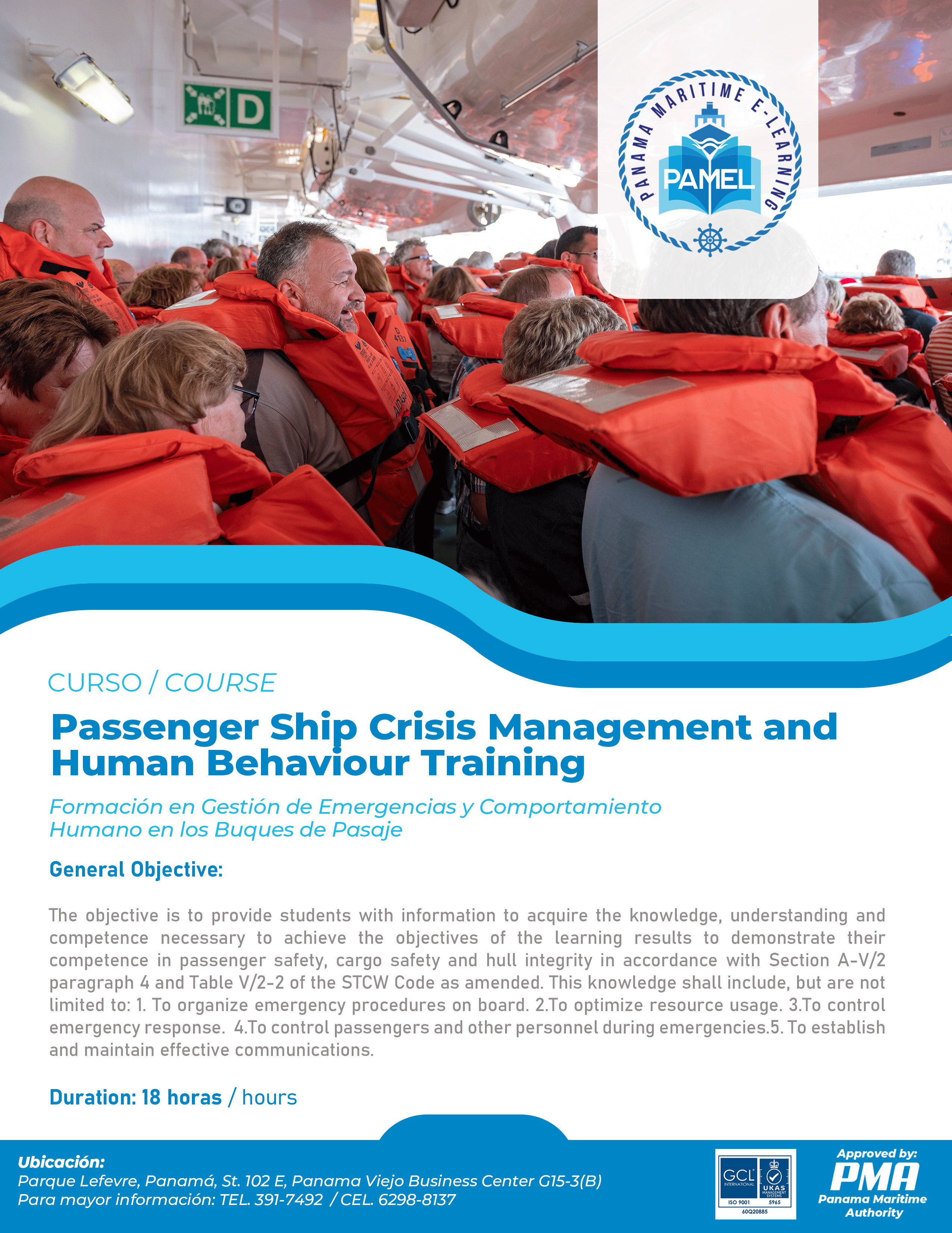 Passenger Ship Crisis Management and Human Behaviour Training