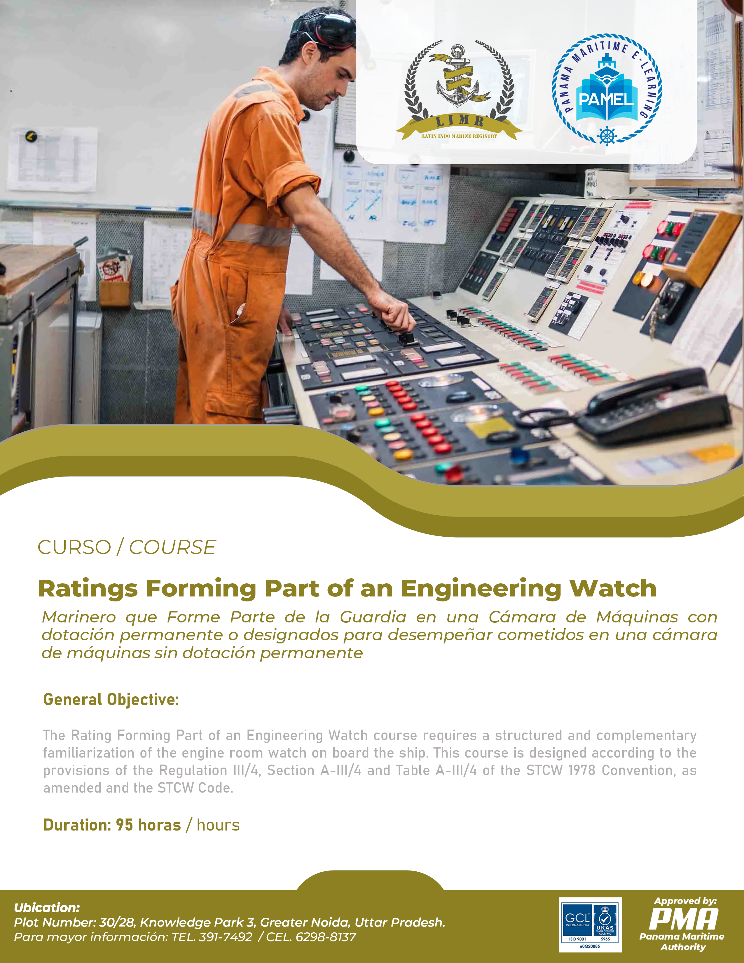 Ratings Forming Part of an Engineering Watch 