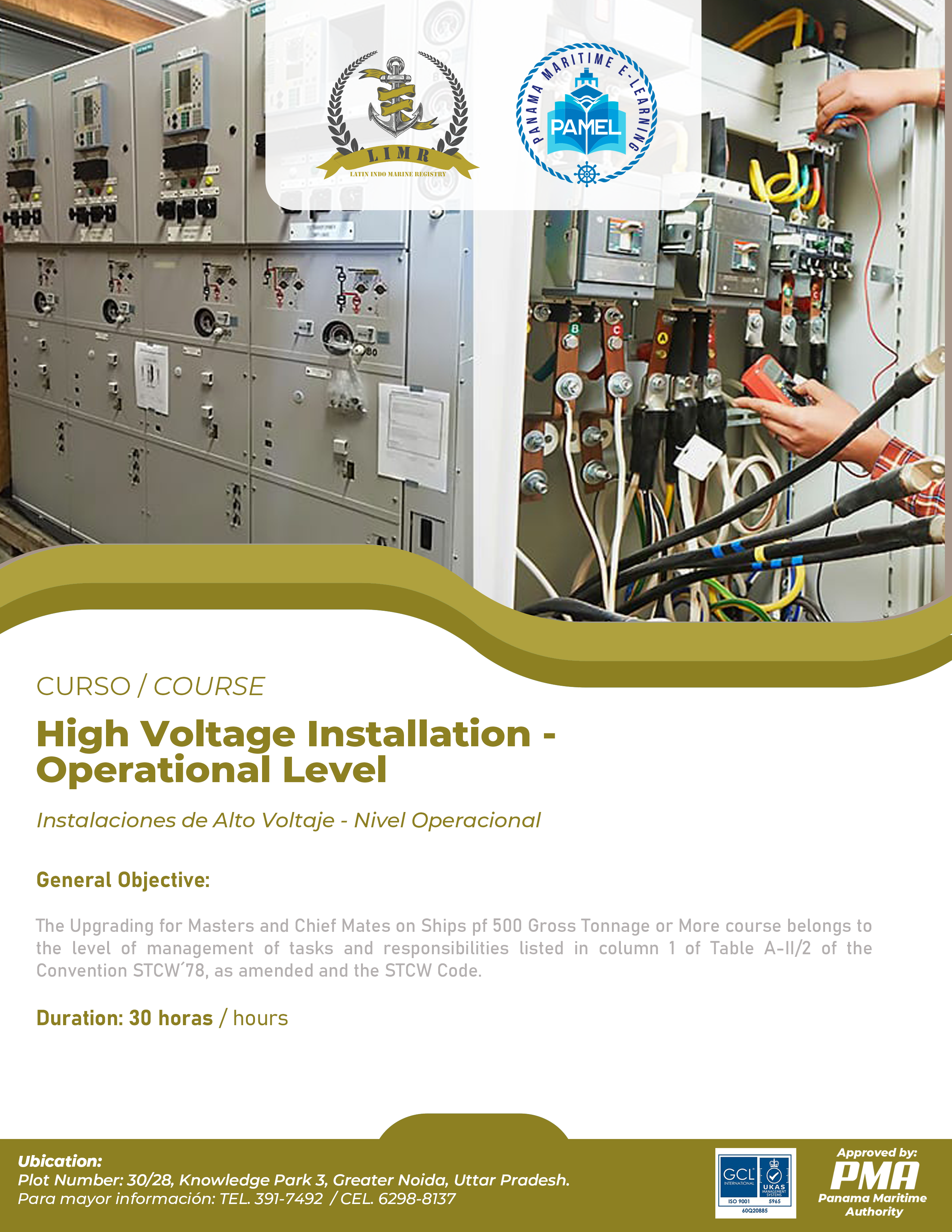High Voltage Installation - Operational Level 