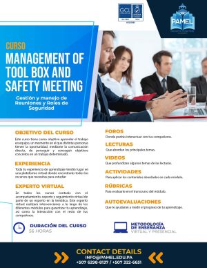 7. Management of Tool Box and Safety Meeting