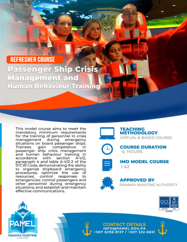5. Refresher Course of Passenger Ship Crisis Management and Human Behaviour Training