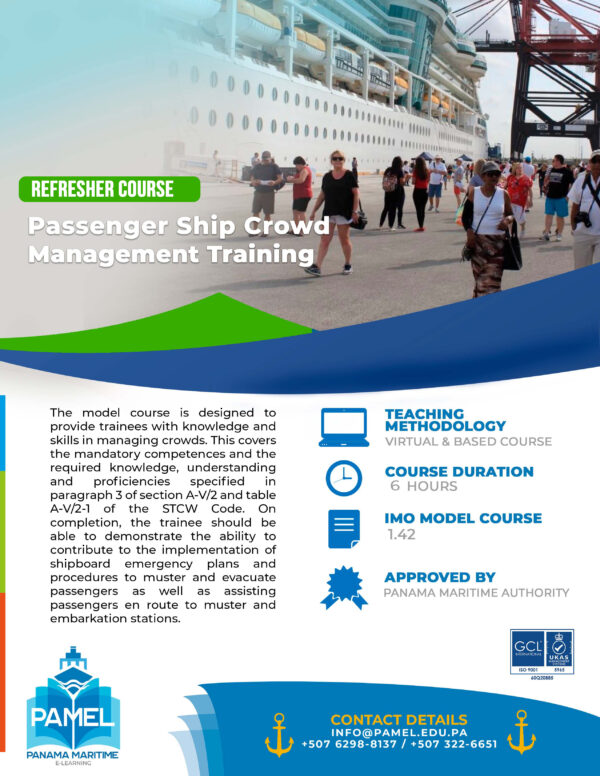 6. Refresher Course of Passenger Ship Crowd Management Training